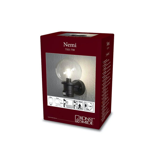 Konstsmide 7321-750 : Nemi Up Light Pir M. Black Konstsmide