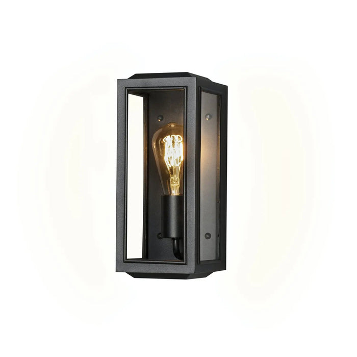 Konstsmide 7348-750 : Carpi Wall Small E27 Black With Clear Glass Konstsmide