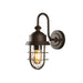 Konstsmide 7351-970 : Cerignola  Wall Light Black/Rust Clear Glass E27 Konstsmide