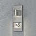 Konstsmide 7655-000 : Modena House No. Wall Light Stainless Steel Konstsmide