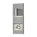 Konstsmide 7655-000 : Modena House No. Wall Light Stainless Steel Konstsmide