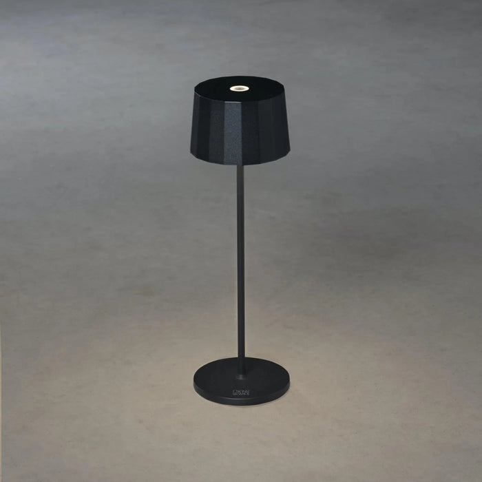 Konstsmide 7813-750 : Positano Table Lamp USB 2700K/3000K Dimmable Round Black Konstsmide