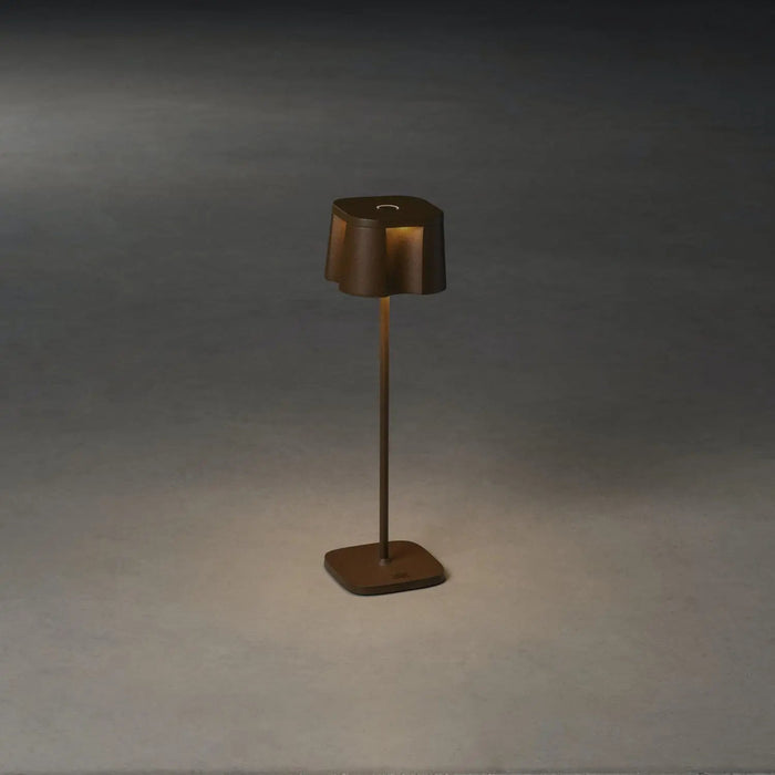 Konstsmide 7818-970 : Nice Table Lamp USB 2700K/3000K Dimmable Square Rust Konstsmide