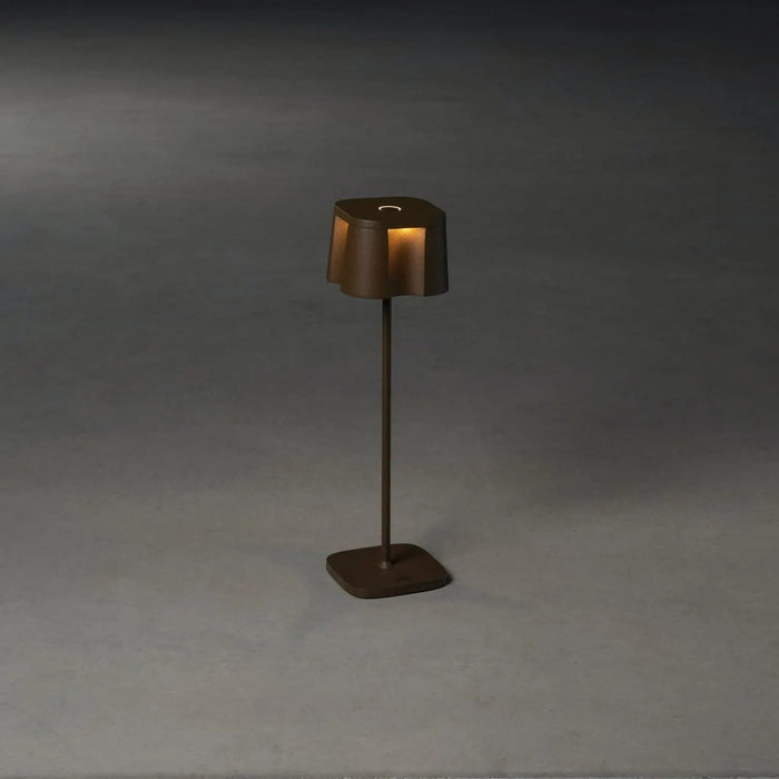 Konstsmide 7818-970 : Nice Table Lamp USB 2700K/3000K Dimmable Square Rust Konstsmide