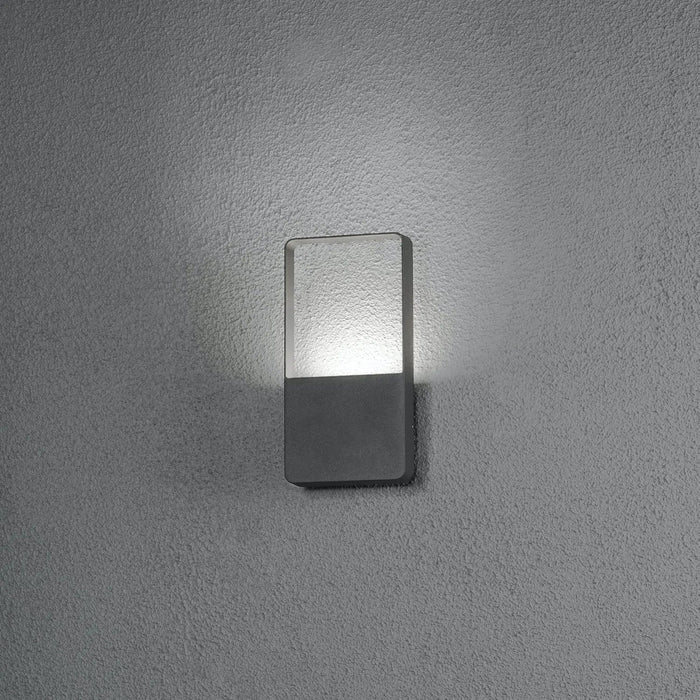 Konstsmide 7850-370 : Matera Wall Light Dark Grey 1 X 6W LED Konstsmide