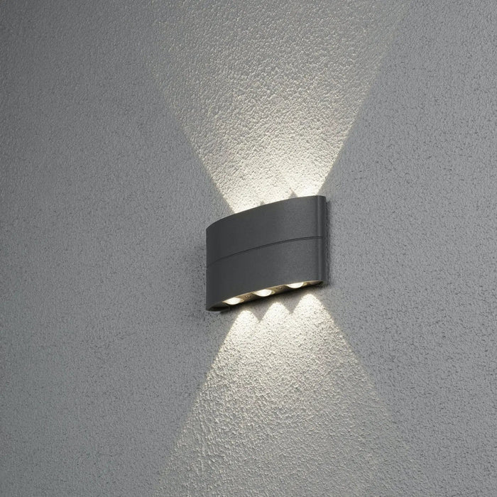 Konstsmide 7853-370 : Chieri Wall Light 8W Dark Grey Konstsmide