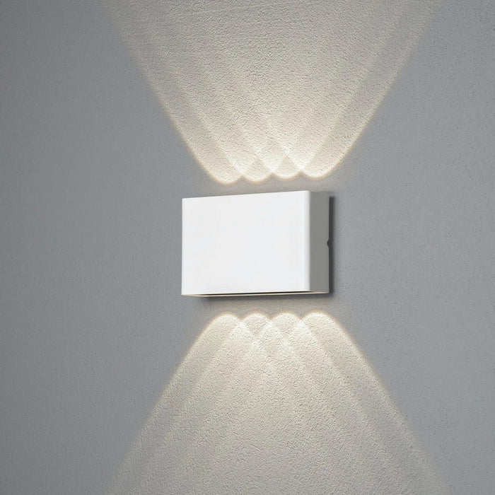 Konstsmide 7865-250 : Chieri Wall Lamp White 2x4 LED Konstsmide