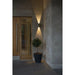 Konstsmide 7866-370 : Cremona Wallamp Dark Grey with Animated LED Flame, 2x 3W LED Incl. Remote Konstsmide