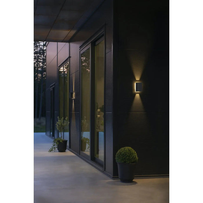 Konstsmide 7871-370 : Cremona Up/Down Adjustable Wall Light Dark Grey 3x 3W LED Konstsmide