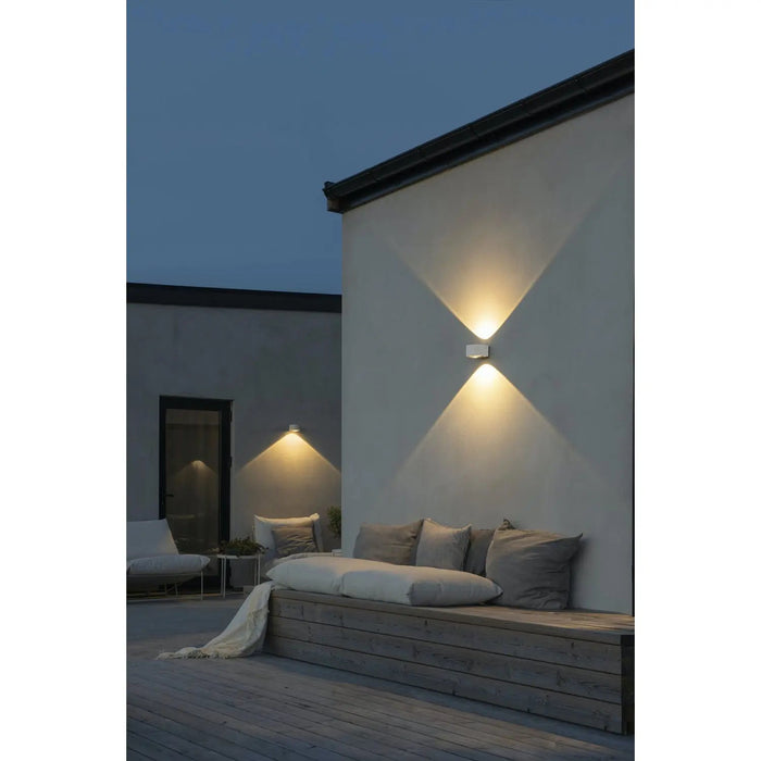 Konstsmide 7882-250 : Gela Wall Up/Down Light White 2x6W LED Konstsmide