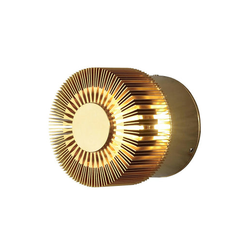 konstsmide monza wall light brass anod 3w high power led