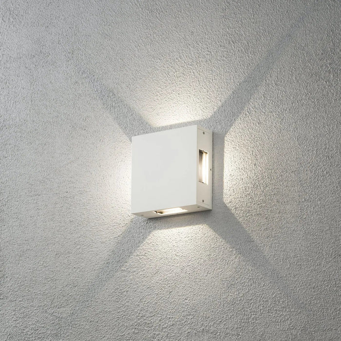 Konstsmide 7984-250 : Cremona Wall Lamp, White, 4X3 High Power LED Konstsmide
