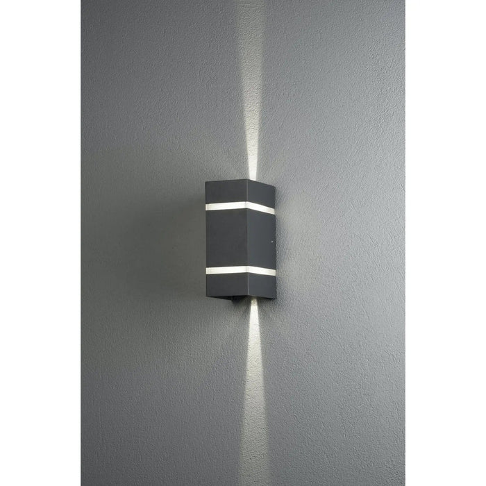 Konstsmide 7998-370 : Cremona Wall Light Anthracite 2 X3 W High Power LED Konstsmide