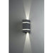 Konstsmide 7998-370 : Cremona Wall Light Anthracite 2 X3 W High Power LED Konstsmide