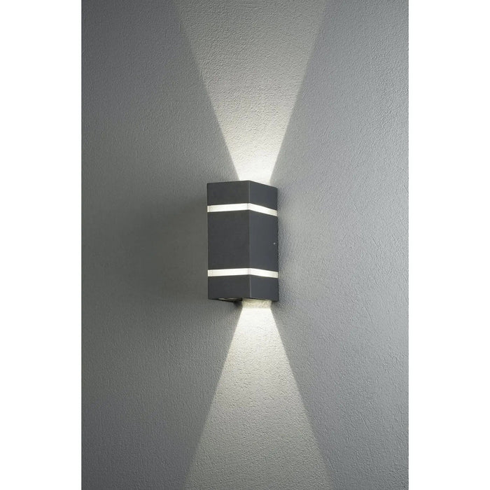 Konstsmide 7998-370 : Cremona Wall Light Anthracite 2 X3 W High Power LED Konstsmide