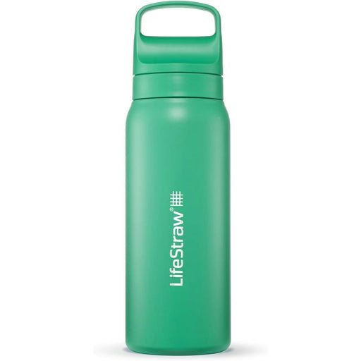 lifestraw go 20 stainless steel water filter bottle 700ml cactus green