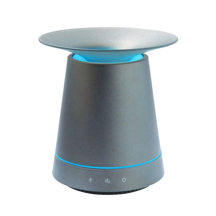 Grade A Warehouse Second - Made By Zen KASUMI Metallic Grey Essential Oil Aroma Diffuser with Cascading Mist : Plug In MADE BY ZEN