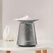 made by zen kasumi metallic grey essential oil aroma diffuser with cascading mist plug in