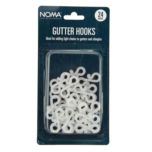 noma gutter hooks for christmas lights pack of 24