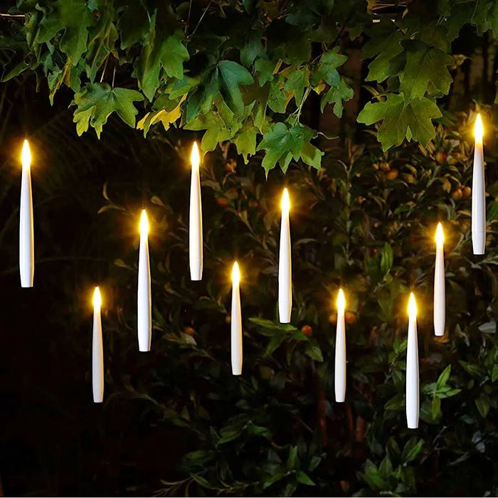 Noma Floating Magic LED Candles : Battery : Remote Control : Pack of 10 : White Noma