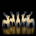 noma 5 acrylic reindeer string lights plug in with timer 40 led