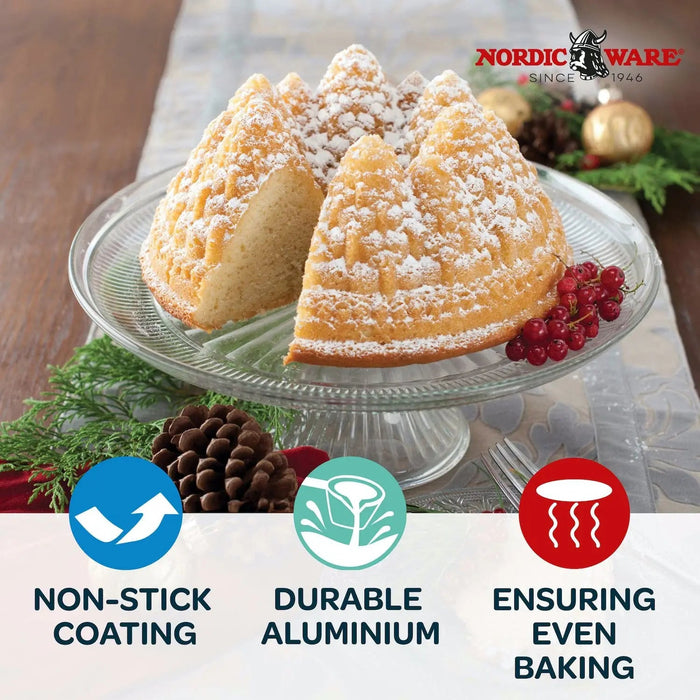 NordicWare Pine Forest Holiday Tree Bundt Cake Tin Nordic Ware