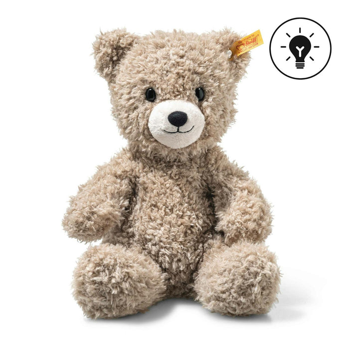 steiff caspar teddy with night light light brown 28cm