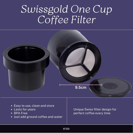 swissgold one cup reusable coffee filter