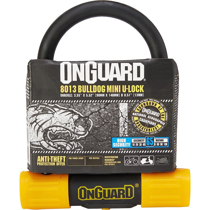 Onguard 8013 Bulldog Mini U Lock 90 x 140mm Bike Lock WOWooO